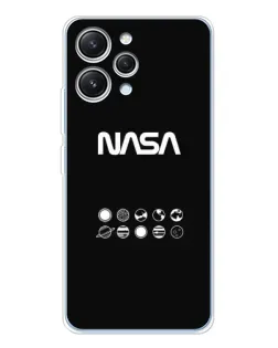 Чехол для Xiaomi Redmi 12 с картинкой «NASA — технический принт» Чехол для Xiaomi Redmi 12 с картинкой «NASA — технический принт»