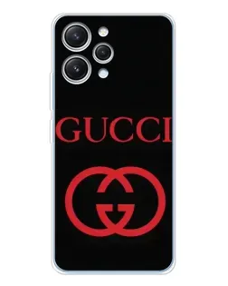 Чехол для Xiaomi Redmi 12 с картинкой «Gucci — красный логотип» Чехол для Xiaomi Redmi 12 с картинкой «Gucci — красный логотип»