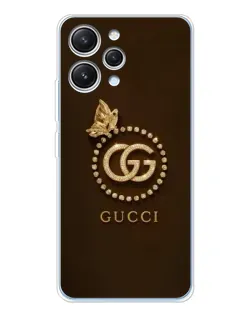Чехол для Xiaomi Redmi 12 с картинкой «Gucci — золотая бабочка» Чехол для Xiaomi Redmi 12 с картинкой «Gucci — золотая бабочка»