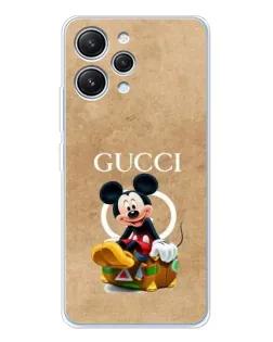 Чехол для Xiaomi Redmi 12 с картинкой «Микки Маус Gucci — крафт» Чехол для Xiaomi Redmi 12 с картинкой «Микки Маус Gucci — крафт»