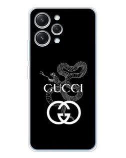 Чехол для Xiaomi Redmi 12 с картинкой «Gucci — серебряная змея» Чехол для Xiaomi Redmi 12 с картинкой «Gucci — серебряная змея»