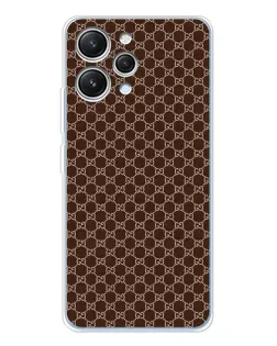Чехол для Xiaomi Redmi 12 с картинкой «Gucci — шоколадная сетка» Чехол для Xiaomi Redmi 12 с картинкой «Gucci — шоколадная сетка»