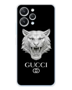 Чехол для Xiaomi Redmi 12 с картинкой «Gucci — серебряный лев» Чехол для Xiaomi Redmi 12 с картинкой «Gucci — серебряный лев»