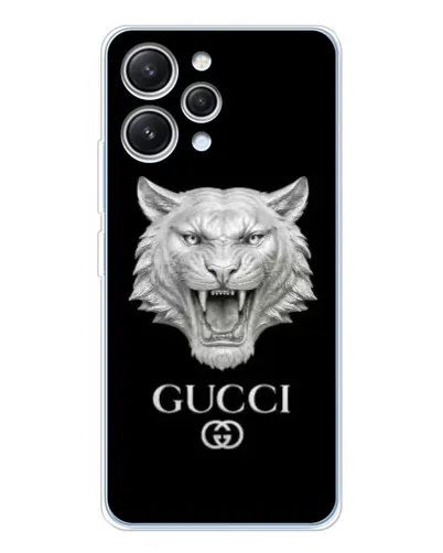 Чехол для Xiaomi Redmi 12 с картинкой «Gucci — серебряный лев» Чехол для Xiaomi Redmi 12 с картинкой «Gucci — серебряный лев»