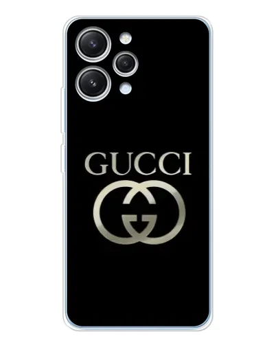Чехол для Xiaomi Redmi 12 с картинкой «Gucci — золото на черном» Чехол для Xiaomi Redmi 12 с картинкой «Gucci — золото на черном»