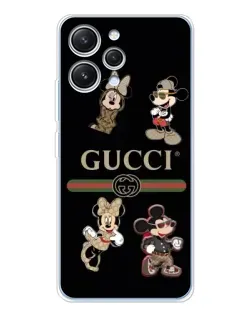 Чехол для Xiaomi Redmi 12 с картинкой «Gucci — герои Disney и монограмма» Чехол для Xiaomi Redmi 12 с картинкой «Gucci — герои Disney и монограмма»