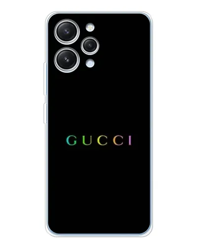 Чехол для Xiaomi Redmi 12 с картинкой «Gucci — неоновый минимализм» Чехол для Xiaomi Redmi 12 с картинкой «Gucci — неоновый минимализм»