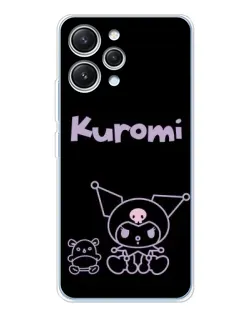 Чехол для Xiaomi Redmi 12 с картинкой «Kuromi — черный минимализм» Чехол для Xiaomi Redmi 12 с картинкой «Kuromi — черный минимализм»