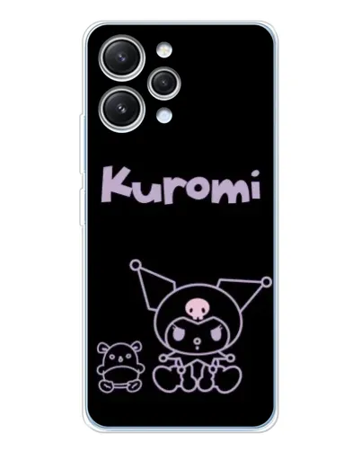 Чехол для Xiaomi Redmi 12 с картинкой «Kuromi — черный минимализм» Чехол для Xiaomi Redmi 12 с картинкой «Kuromi — черный минимализм»