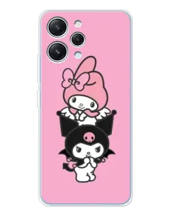 Чехол для Xiaomi Redmi 12 с картинкой «My Melody и Kuromi» Чехол для Xiaomi Redmi 12 с картинкой «My Melody и Kuromi»