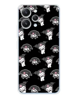 Чехол для Xiaomi Redmi 12 с картинкой «Черный паттерн Kuromi» Чехол для Xiaomi Redmi 12 с картинкой «Черный паттерн Kuromi»