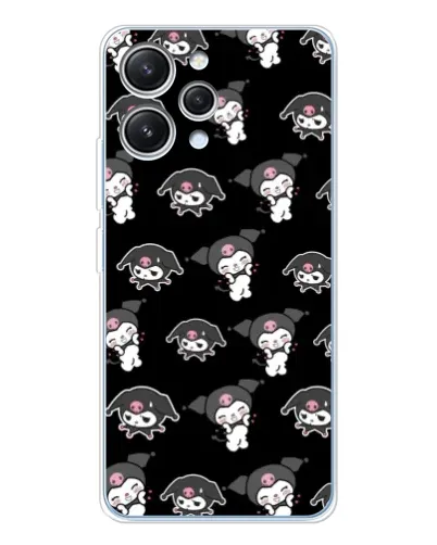 Чехол для Xiaomi Redmi 12 с картинкой «Черный паттерн Kuromi» Чехол для Xiaomi Redmi 12 с картинкой «Черный паттерн Kuromi»