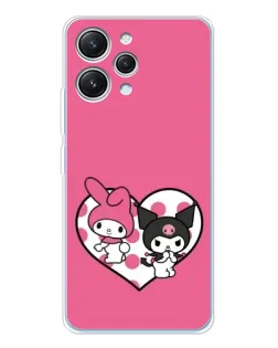 Чехол для Xiaomi Redmi 12 с картинкой «Kuromi и My Melody» Чехол для Xiaomi Redmi 12 с картинкой «Kuromi и My Melody»