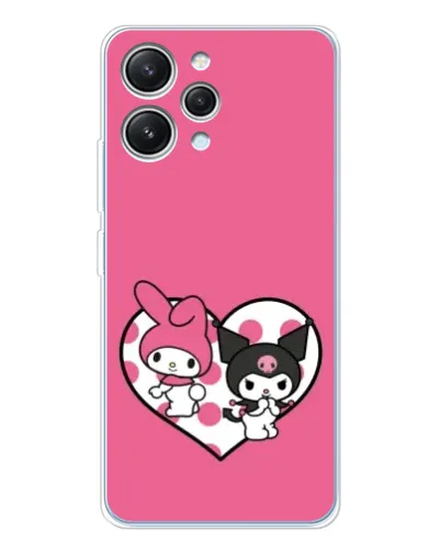 Чехол для Xiaomi Redmi 12 с картинкой «Kuromi и My Melody» Чехол для Xiaomi Redmi 12 с картинкой «Kuromi и My Melody»