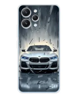 Чехол для Xiaomi Redmi 12 с картинкой «BMW в свете фар» Чехол для Xiaomi Redmi 12 с картинкой «BMW в свете фар»