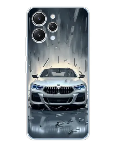 Чехол для Xiaomi Redmi 12 с картинкой «BMW в свете фар»
