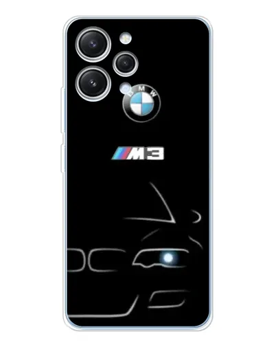 Чехол для Xiaomi Redmi 12 с картинкой «Минималистичный принт BMW M3»