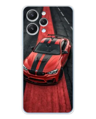 Чехол для Xiaomi Redmi 12 с картинкой «BMW на красной дорожке»