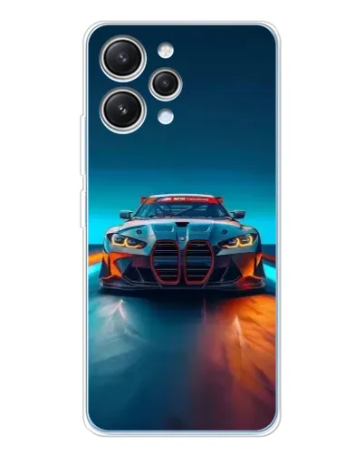 Чехол для Xiaomi Redmi 12 с картинкой «BMW — огни неона» Чехол для Xiaomi Redmi 12 с картинкой «BMW — огни неона»