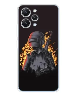 Чехол для Xiaomi Redmi 12 с картинкой «PUBG — огненный силуэт» Чехол для Xiaomi Redmi 12 с картинкой «PUBG — огненный силуэт»