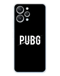 Чехол для Xiaomi Redmi 12 с картинкой «PUBG — белый логотип» Чехол для Xiaomi Redmi 12 с картинкой «PUBG — белый логотип»