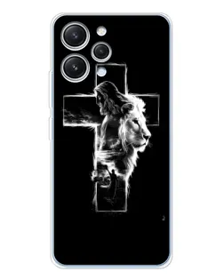 Чехол для Xiaomi Redmi 12 с картинкой «Сияющий крест Jesus»