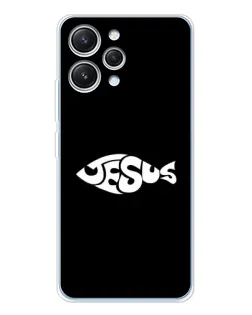 Чехол для Xiaomi Redmi 12 с картинкой «Рыба Jesus»