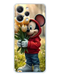 Чехол для Xiaomi Redmi 12 с картинкой «Микки с тюльпанами» Чехол для Xiaomi Redmi 12 с картинкой «Микки с тюльпанами»
