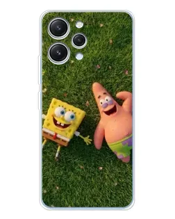 Чехол для Xiaomi Redmi 12 с картинкой «Друзья на лужайке»
