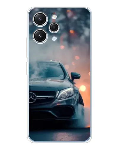 Чехол для Xiaomi Redmi 12 с картинкой «Mercedes — ночной город» Чехол для Xiaomi Redmi 12 с картинкой «Mercedes — ночной город»