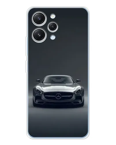 Чехол для Xiaomi Redmi 12 с картинкой «Mercedes на черном» Чехол для Xiaomi Redmi 12 с картинкой «Mercedes на черном»