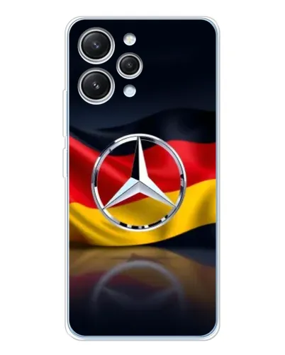 Чехол для Xiaomi Redmi 12 с картинкой «Mercedes — флаг Германии» Чехол для Xiaomi Redmi 12 с картинкой «Mercedes — флаг Германии»