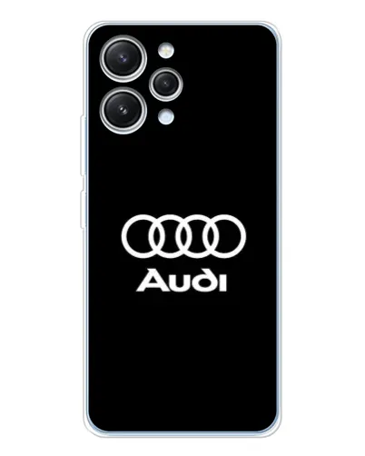 Чехол для Xiaomi Redmi 12 с картинкой «Классическое лого Audi»