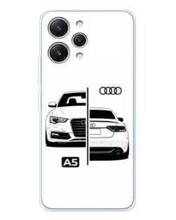 Чехол для Xiaomi Redmi 12 с картинкой «Audi — контрастный дизайн» Чехол для Xiaomi Redmi 12 с картинкой «Audi — контрастный дизайн»