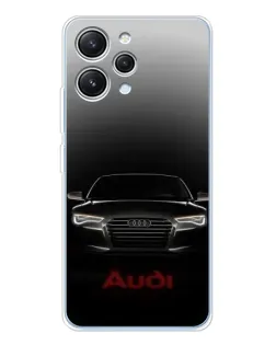 Чехол для Xiaomi Redmi 12 с картинкой «Audi — градиентный контур» Чехол для Xiaomi Redmi 12 с картинкой «Audi — градиентный контур»