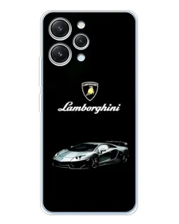 Чехол для Xiaomi Redmi 12 с картинкой «Логотип Lamborghini классика»