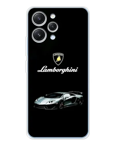 Чехол для Xiaomi Redmi 12 с картинкой «Логотип Lamborghini классика»