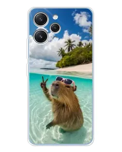 Чехол для Xiaomi Redmi 12 с картинкой «Капибара на море» Чехол для Xiaomi Redmi 12 с картинкой «Капибара на море»