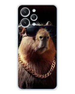 Чехол для Xiaomi Redmi 12 с картинкой «Капибара золотая цепь» Чехол для Xiaomi Redmi 12 с картинкой «Капибара золотая цепь»