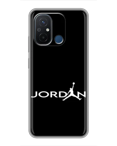 Чехол для Xiaomi Redmi 12C с картинкой «Jordan White Logo» Чехол для Xiaomi Redmi 12C с картинкой «Jordan White Logo»
