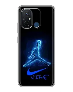 Чехол для Xiaomi Redmi 12C с картинкой «Jordan Neon Blue» Чехол для Xiaomi Redmi 12C с картинкой «Jordan Neon Blue»