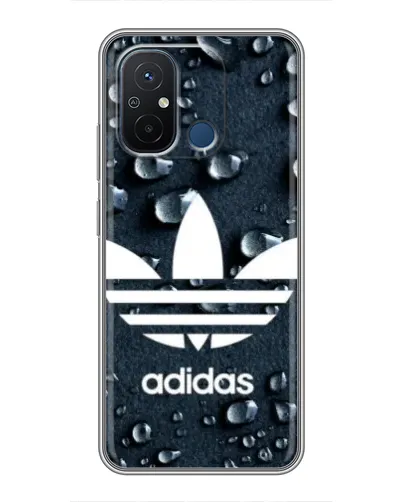 Чехол для Xiaomi Redmi 12C с картинкой «Adidas Trefoil Blue»