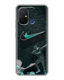 Чехол для Xiaomi Redmi 12C с картинкой «Спортивный арт Nike»