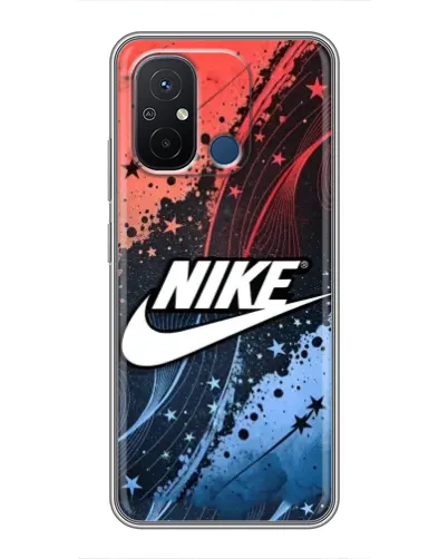Чехол для Xiaomi Redmi 12C с картинкой «Градиентный принт Найк»