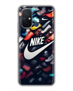 Чехол для Xiaomi Redmi 12C с картинкой «Коллекция кроссовок Nike»