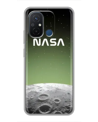 Чехол для Xiaomi Redmi 12C с картинкой «NASA — лунный градиент»