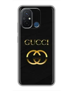 Чехол для Xiaomi Redmi 12C с картинкой «Золотой логотип Gucci» Чехол для Xiaomi Redmi 12C с картинкой «Золотой логотип Gucci»