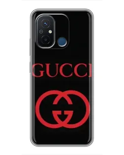 Чехол для Xiaomi Redmi 12C с картинкой «Gucci — красный логотип» Чехол для Xiaomi Redmi 12C с картинкой «Gucci — красный логотип»