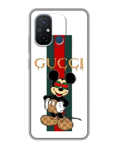 Чехол для Xiaomi Redmi 12C с картинкой «Микки Маус Gucci — полосы» Чехол для Xiaomi Redmi 12C с картинкой «Микки Маус Gucci — полосы»