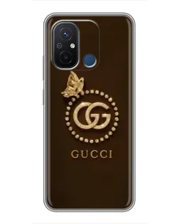 Чехол для Xiaomi Redmi 12C с картинкой «Gucci — золотая бабочка» Чехол для Xiaomi Redmi 12C с картинкой «Gucci — золотая бабочка»